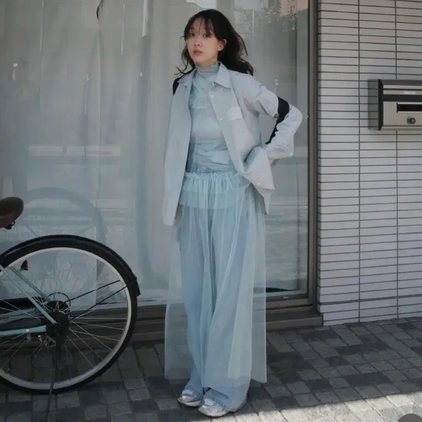 [BUNJANG] Fletta 77 Low-Rise Tulle Dress Mint / [택O미시착새상품] 플레따 77 로우라이즈 튤 드레스 민트 fletta