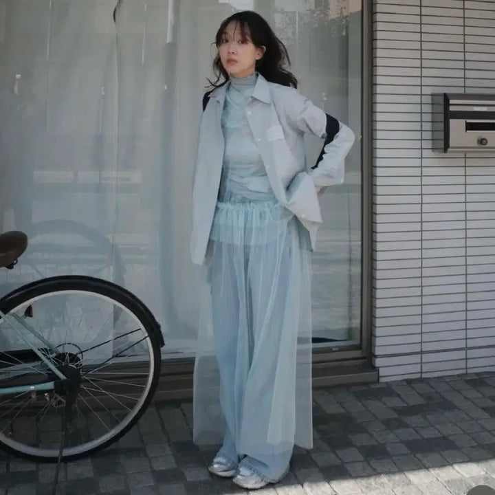 [BUNJANG] Fletta 77 Low-Rise Tulle Dress Mint / [택O미시착새상품] 플레따 77 로우라이즈 튤 드레스 민트 fletta