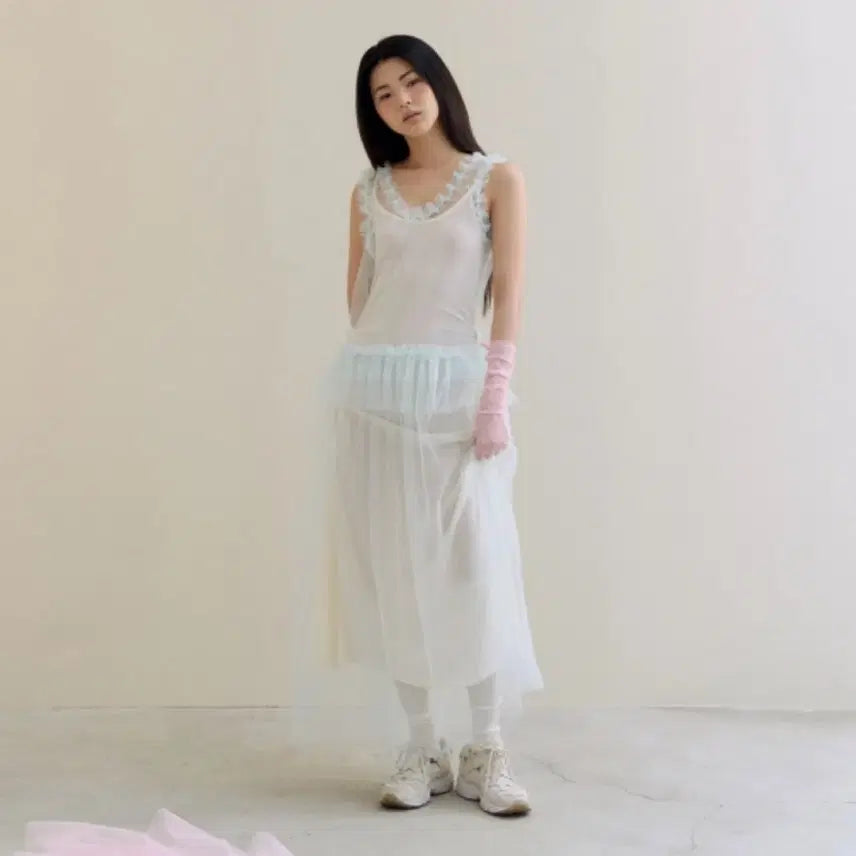 [BUNJANG] Fletta 77 Low-Rise Tulle Dress Mint / [택O미시착새상품] 플레따 77 로우라이즈 튤 드레스 민트 fletta