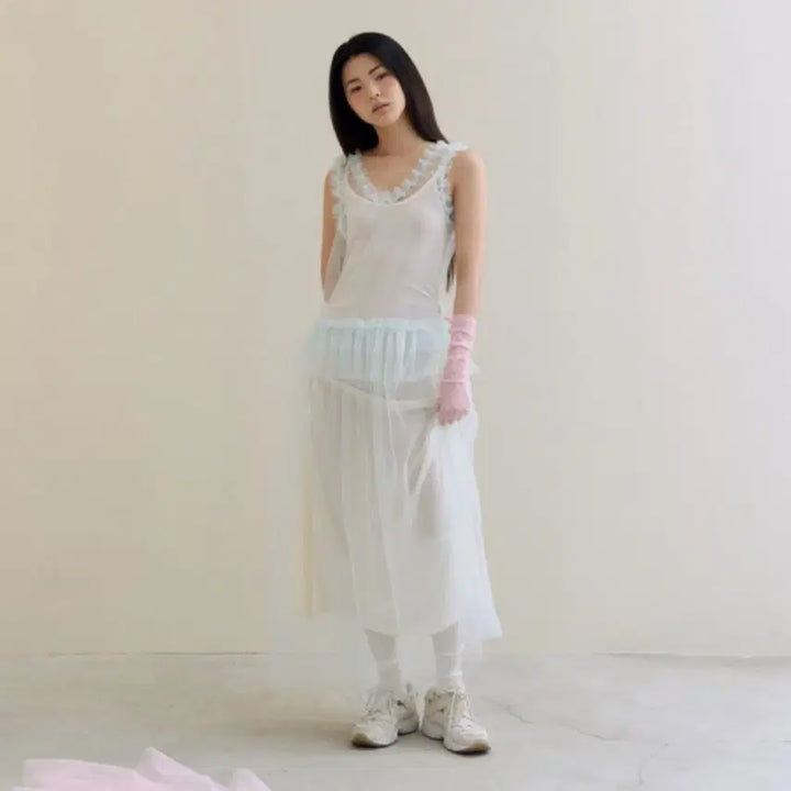 [BUNJANG] Fletta 77 Low-Rise Tulle Dress Mint / [택O미시착새상품] 플레따 77 로우라이즈 튤 드레스 민트 fletta