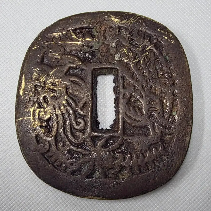 [BUNJANG] Japanese Edo Period Akita Tsuba 100 Mon Coin / [희귀][인기] 아키다츠바100문 대형 엽전  ZK1336