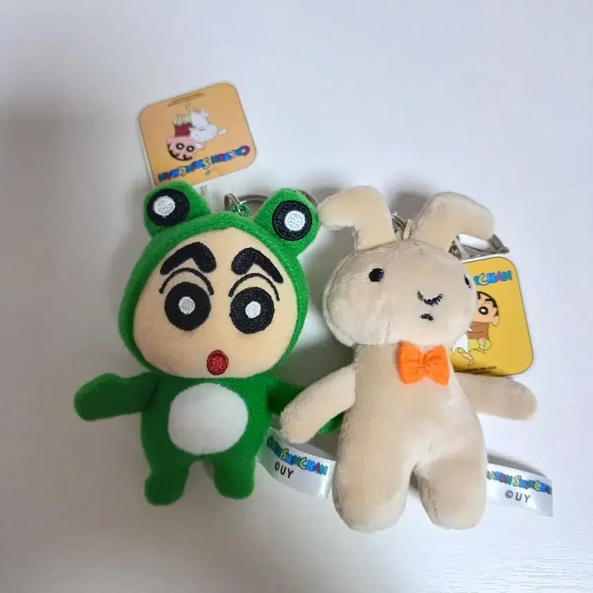[BUNJANG] Crayon Shin-chan Usagi Glass Rabbit Keyring Bundle Set / 세트))짱구 인형 키링 유리 토끼