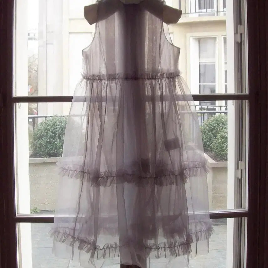 [BUNJANG] Fletta 53 Tulle Dress Grey / [택O미시착새상품] 플레따 53 튤 드레스 그레이 fletta 맥시 미디