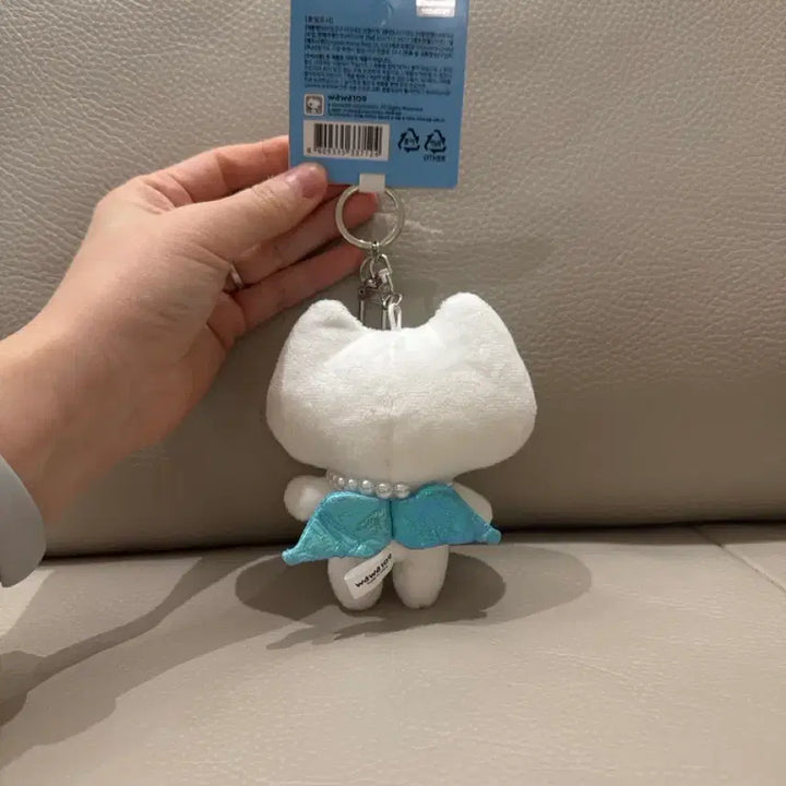 [BUNJANG] Wawailgonggu Aineko Cat Keychain Angel / 와와일공구 109 아이네코 아이네꼬  고양이 키링 고전인형 키링 엔젤