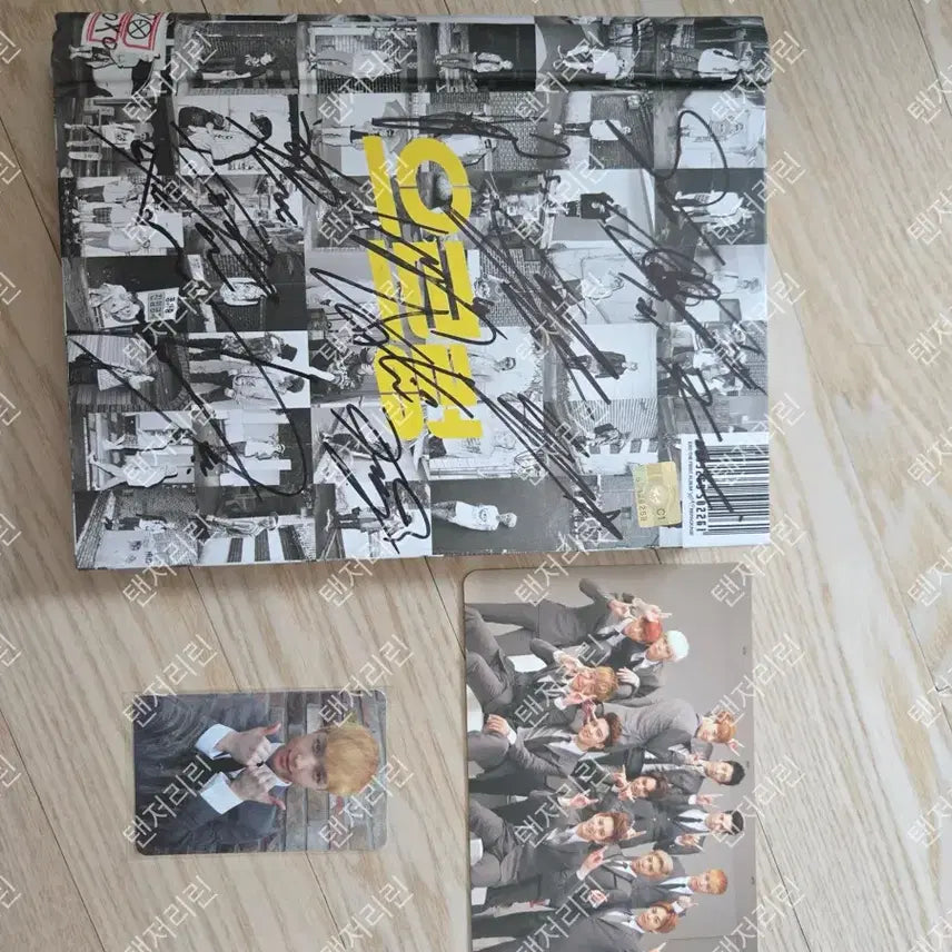 [BUNJANG] EXO Signed Album Growl Korean Ver. (CD Excluded) / EXO 친필 싸인 앨범 으르렁 Korean ver. (CD 미포함)