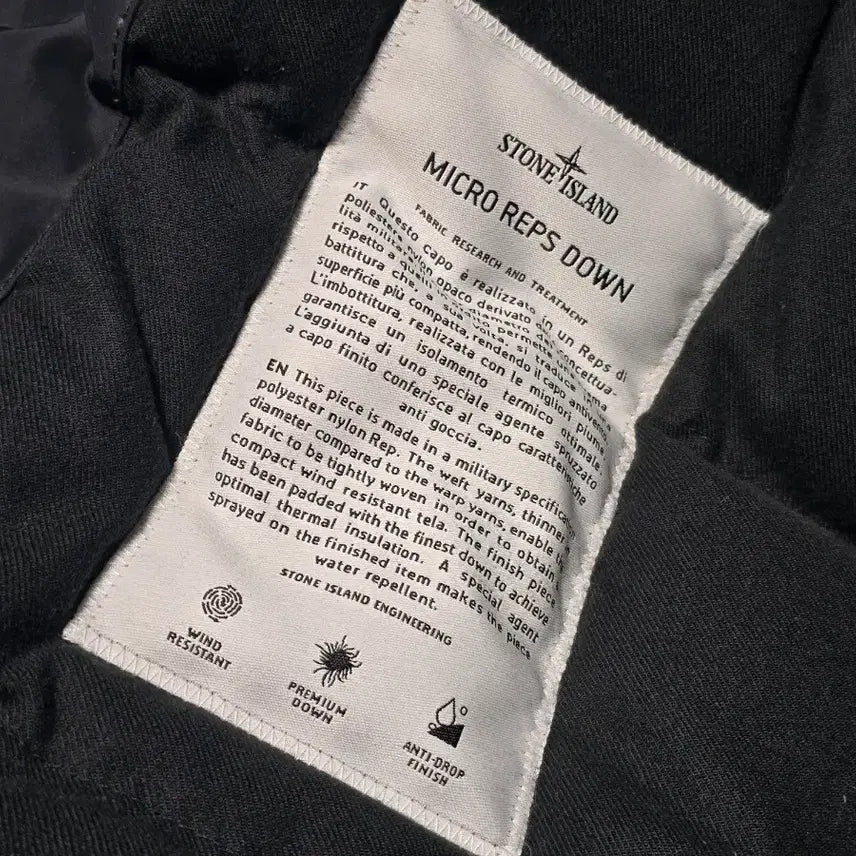 [BUNJANG] Stone Island Micro Reps Down Padded Jacket / [M] 스톤아일랜드 마이크로랩스 다운 퍼 패딩 자켓