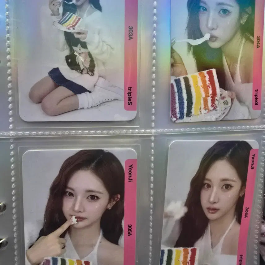 [BUNJANG] tripleS Yeonji BB303-BB306 Showcase Object Set / 트리플에스 쇼케이스 오브젝트 BB303 - BB306 연지 세트 양도