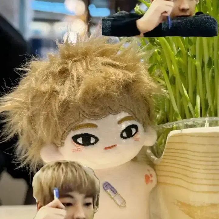 [BUNJANG] SEVENTEEN Wonwoo 10cm Doll and Merona Pen Set / 세븐틴 원우 인형 10cm 메로나 볼펜 원우 wonwoo