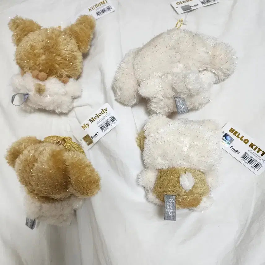 [BUNJANG] Sanrio Cinnamoroll, Hello Kitty, Kuromi, My Melody Gold Edition Keyring Dolls / 산리오 시나모롤 키티 쿠로미 마멜 골드 에디션 인형 키링