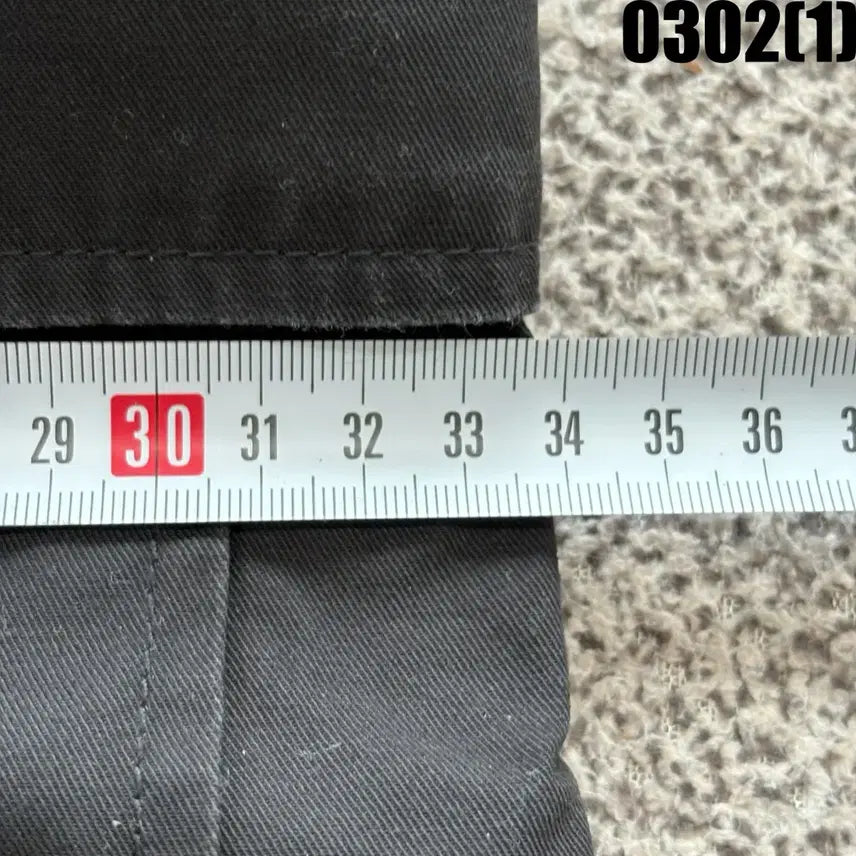 [BUNJANG] Musinsa Black Cargo Pants / 무신사 블랙 카고 바지 면바지 30