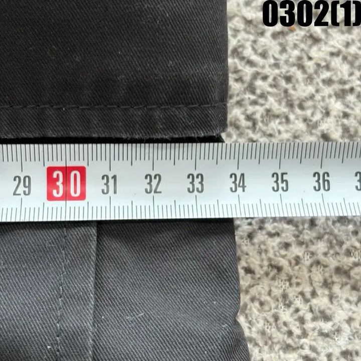 [BUNJANG] Musinsa Black Cargo Pants / 무신사 블랙 카고 바지 면바지 30