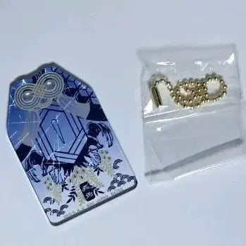 [BUNJANG] Demon Slayer Giyu Keychain and Amulet Set / +덤!!)[가격인하x / 급전]귀멸의 칼날 기유 부적 키링 굿즈