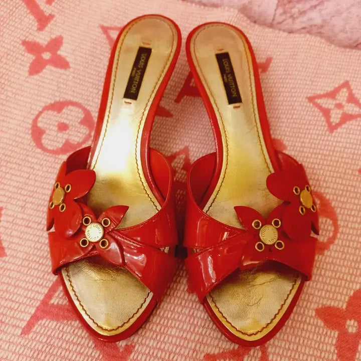 [BUNJANG] Louis Vuitton Heeled Slippers Size 37 / 정품 > 루이비통 슬리퍼힐