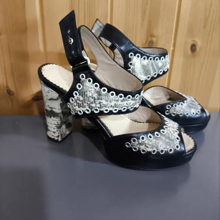 [BUNJANG] SCOMMAGONNI 230mm Heel Shoes / 230mm 슈콤마보니 구두 힐