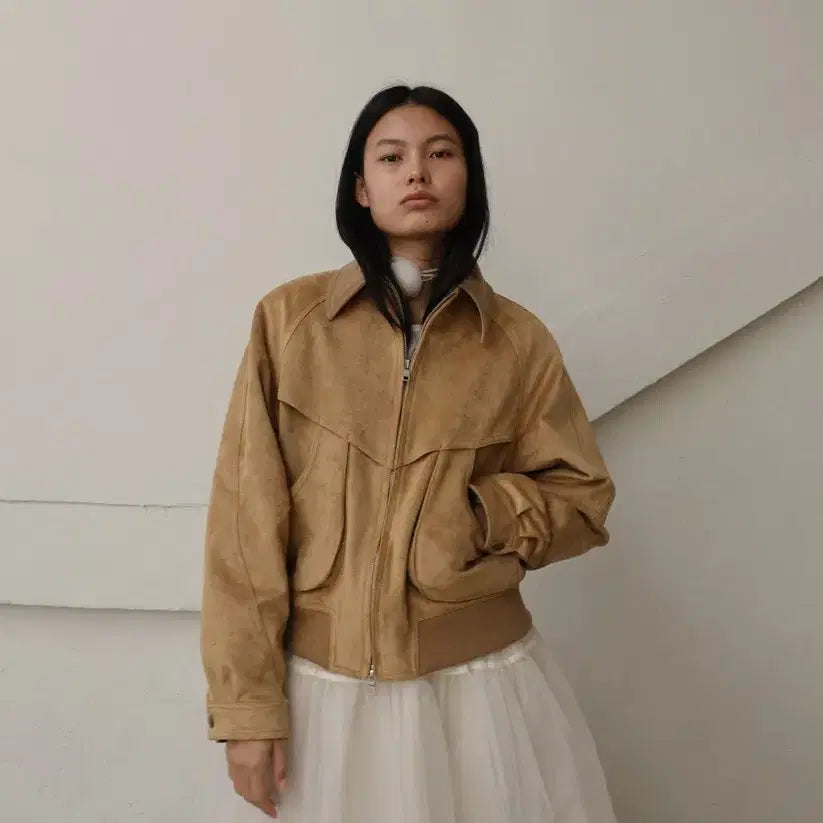 [BUNJANG] Lecom Suede Blouson Jacket / 르콩 블루종