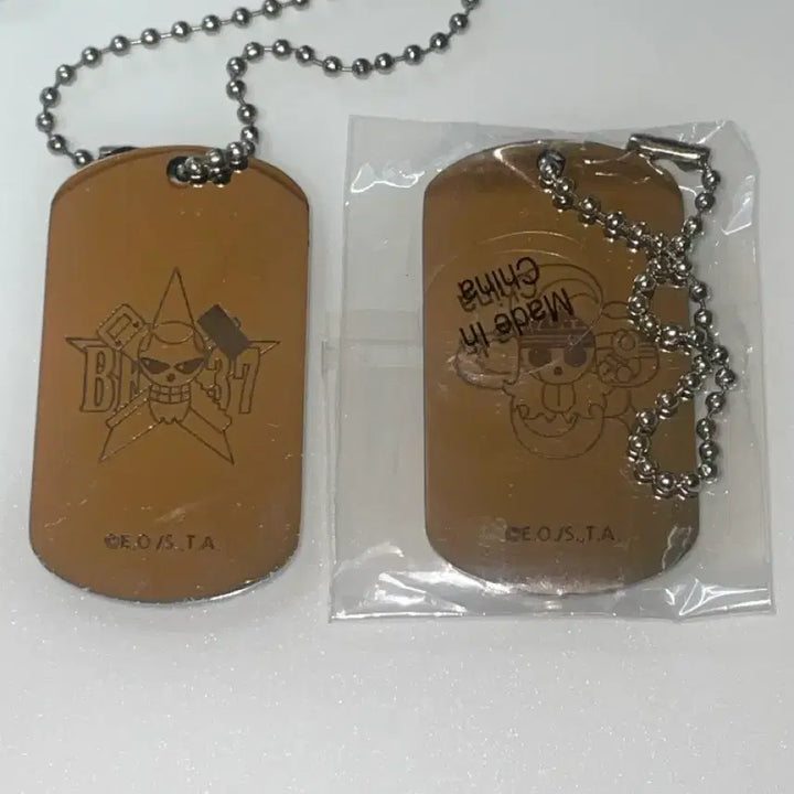 [BUNJANG] One Piece Nami/Franky Keychain Bundle Set / 일괄) 원피스 나미/프랑키 군번줄 키링