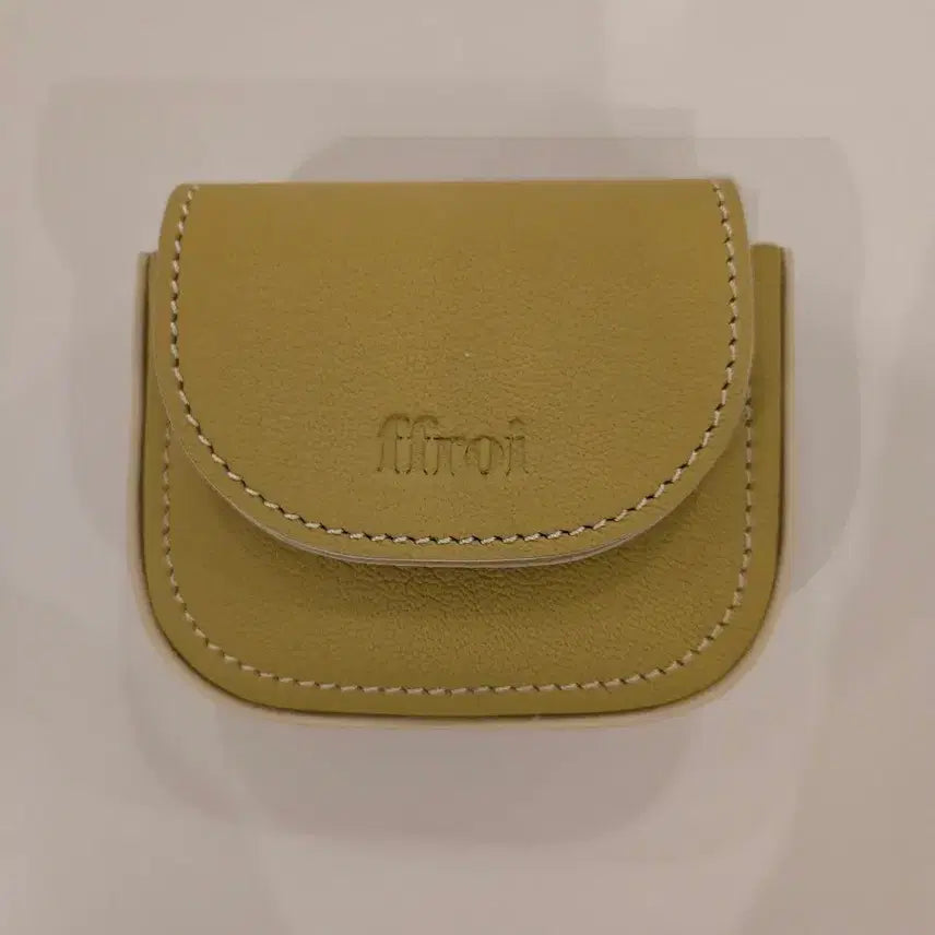 [BUNJANG] ffroi Yellow Leather Card Wallet / [새상품] ffroi 프루아 옐로우 가죽 카드 지갑