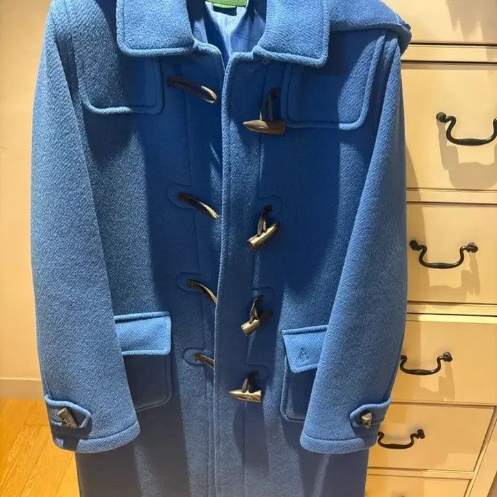 [BUNJANG] Beanpole Ladies Blue Duffle Coat / 빈폴 Ladies 블루 떡볶이 코트 /빈티지코트