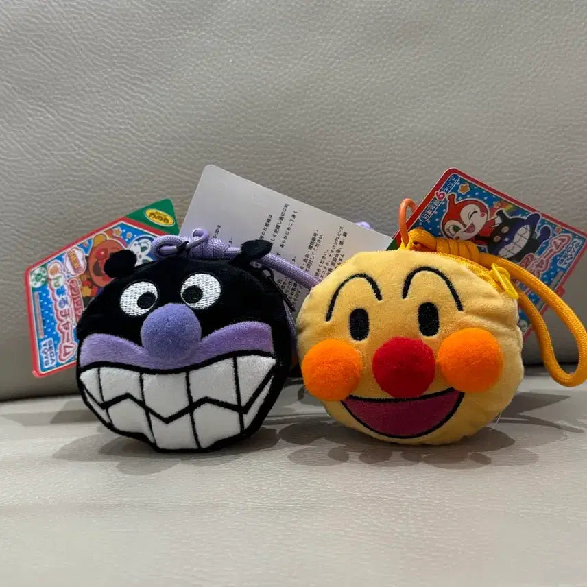 [BUNJANG] Anpanman Baikinman Strap Coin Purse Pouch / 호빵맨 세균맨 스트랩 동전지갑 파우치 새상품