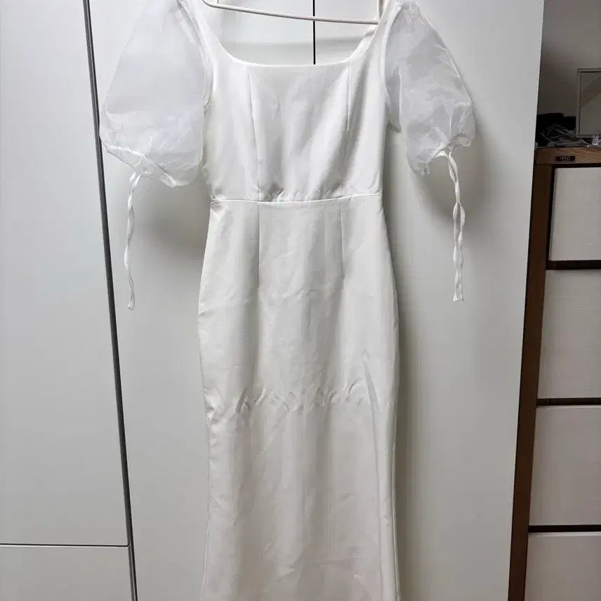 [BUNJANG] Silk Wedding Dress / 2부 실크 셀프웨딩드레스, 브라이덜샤워, 야외웨딩스냅