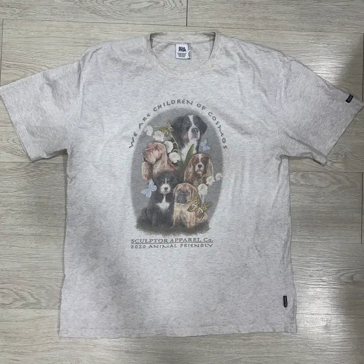 [BUNJANG] Sculptor Dog Print T-shirt / Sculptor 스컬프터 강아지 프린팅 반팔티