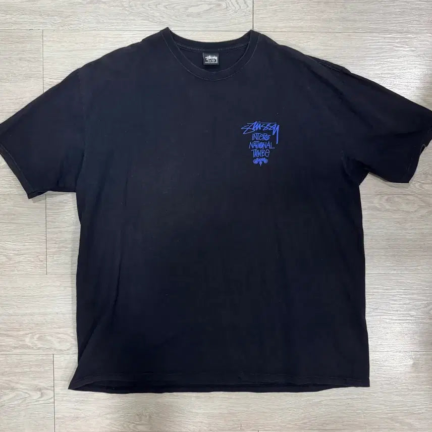 [BUNJANG] Stussy Tribe Stack T-Shirt Black / 스투시 트라이브 스택 반팔 티셔츠 블랙