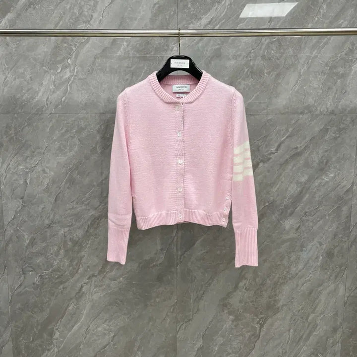 [SOLD OUT] 톰브라운 여성 라운드넥 니트 강아지 울 4바 가디건