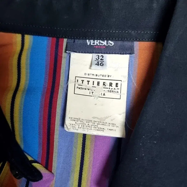 [BUNJANG] Versace Colorful Stripe Shirt / 빈티지 VERSACE 컬러풀 스트라이프 셔츠(95-100)