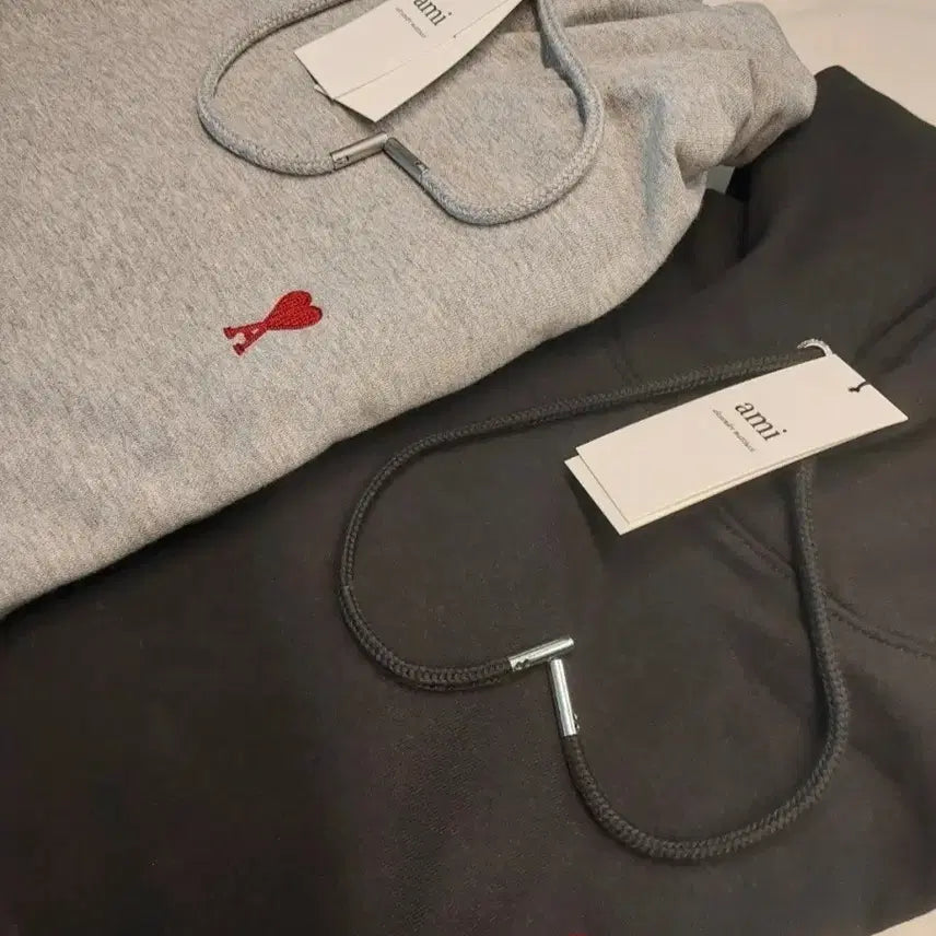 [BUNJANG] Ami Heart Hoodie - Navy / 아미 하트 후드  , 입학식 졸업식 학생 할인