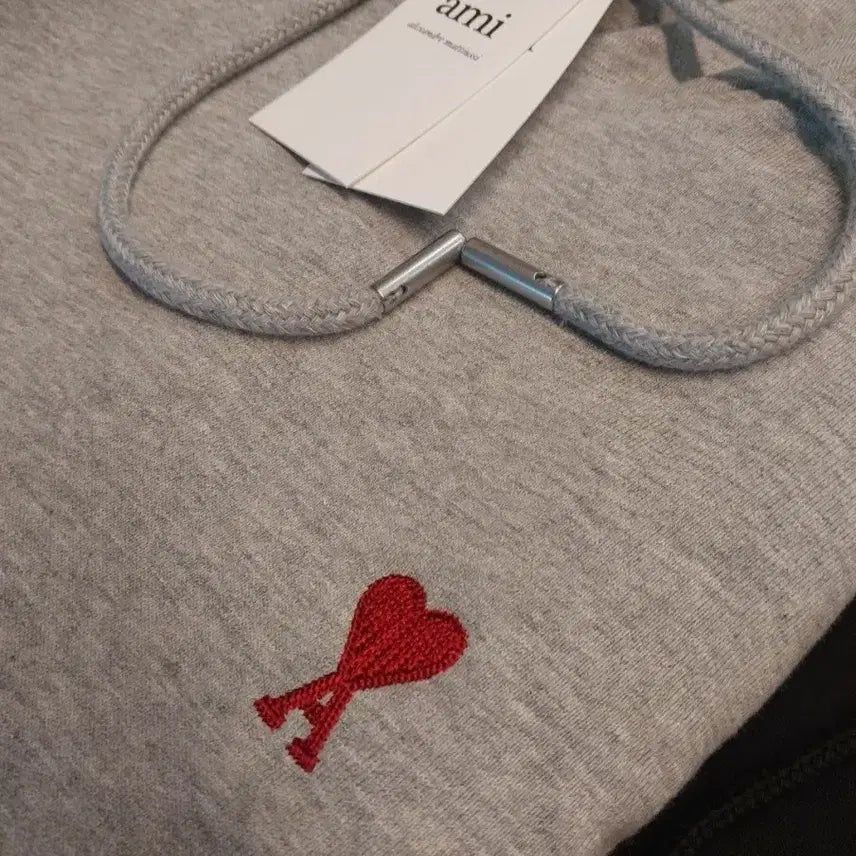 [BUNJANG] Ami Heart Hoodie - Navy / 아미 하트 후드  , 입학식 졸업식 학생 할인