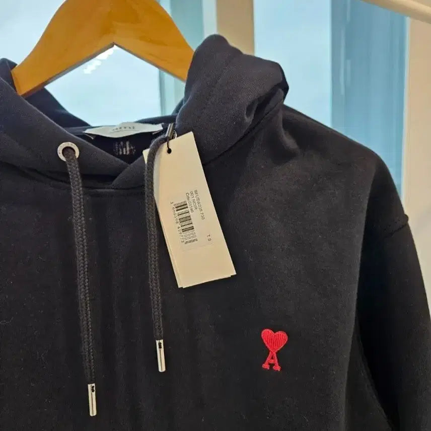 [BUNJANG] Ami Heart Hoodie - Navy / 아미 하트 후드  , 입학식 졸업식 학생 할인