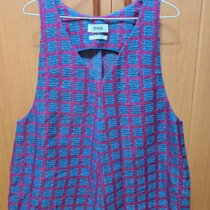 [BUNJANG] Ethos Layered Mini Dress Check / 에토스 레이어드 미니 드레스 체크