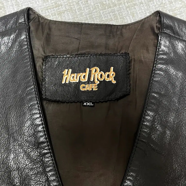 [BUNJANG] Hard Rock Cafe Leather Vest / Hard Rock Cafe 가죽 조끼 하드락카페