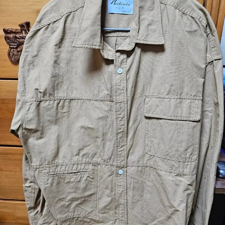 [SOLD OUT] 누빈다 워크 셔츠 자켓 카멜 L