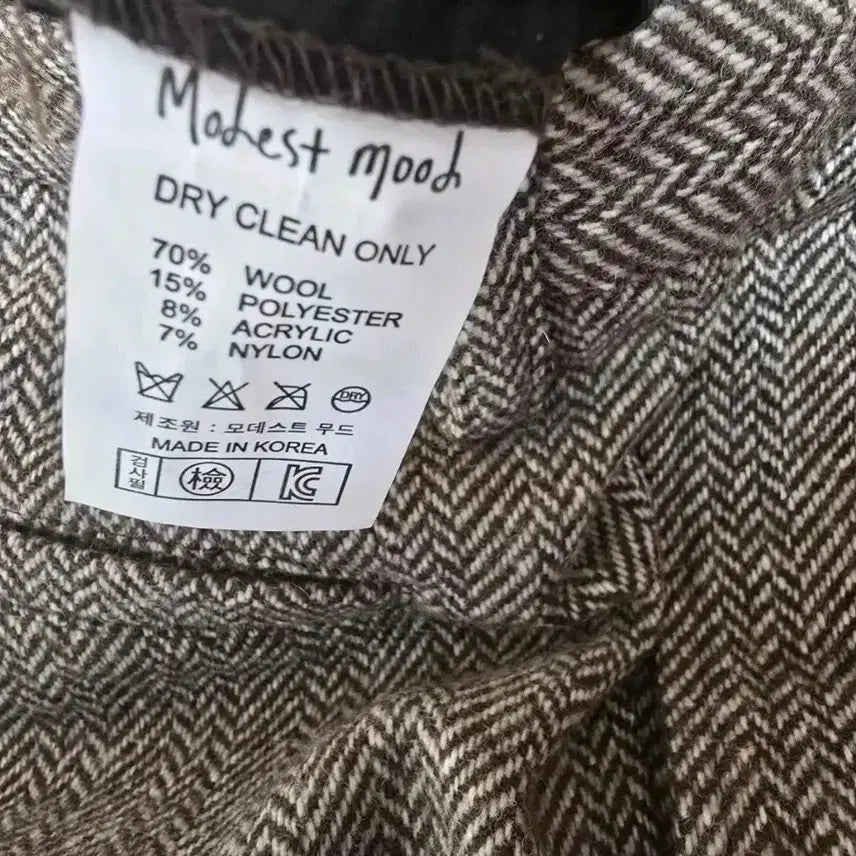 [BUNJANG] Modest Mood Carolyn Wool Herringbone Slacks / 모데스트무드 캐롤린 울 슬랙스 헤링본