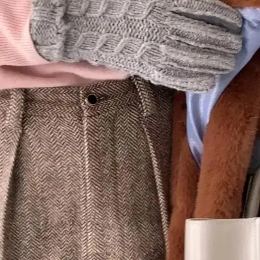 [BUNJANG] Modest Mood Carolyn Wool Herringbone Slacks / 모데스트무드 캐롤린 울 슬랙스 헤링본