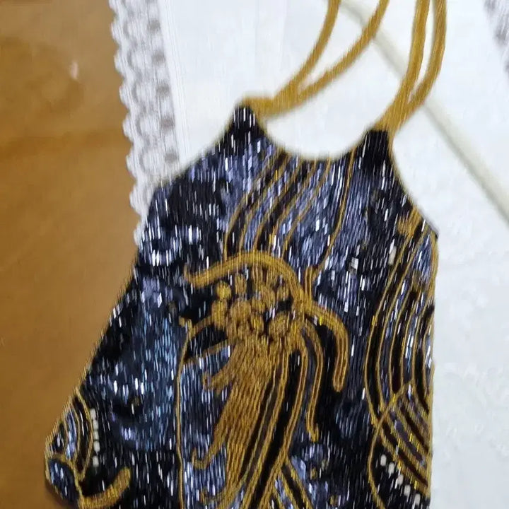 [BUNJANG] Handmade Beaded Dot Bag / 비즈 핸드메이드 도트백