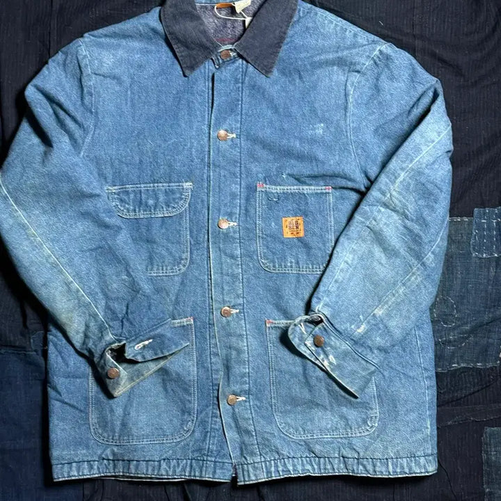 [BUNJANG] Big Ben by Wrangler Blanket Lined Denim Chore Jacket / 70-80s 빅밴 by 랭글러 블랑캣 라인드 데님 초어 자켓 44