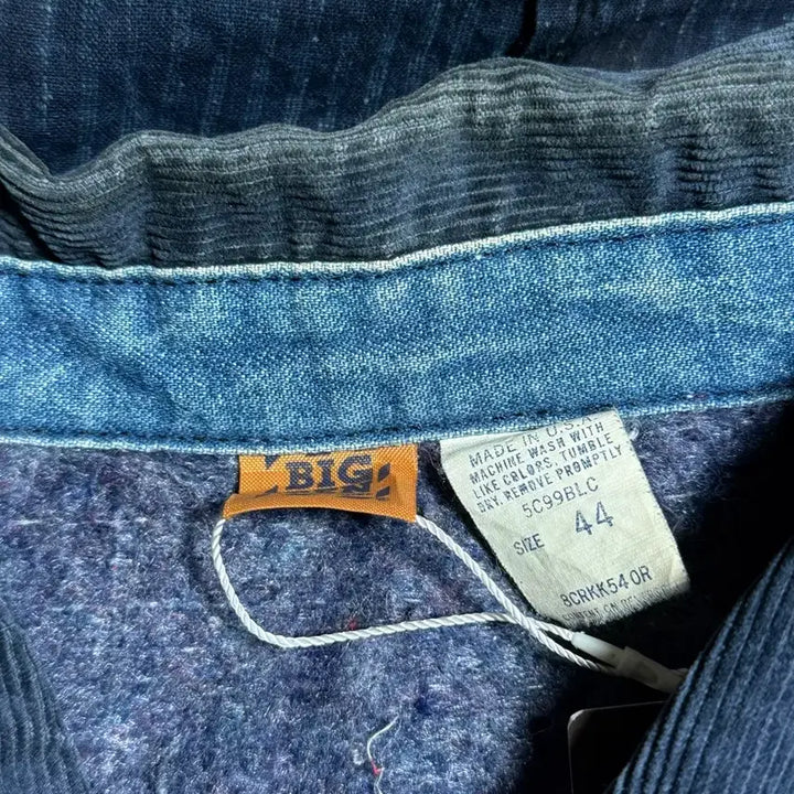[BUNJANG] Big Ben by Wrangler Blanket Lined Denim Chore Jacket / 70-80s 빅밴 by 랭글러 블랑캣 라인드 데님 초어 자켓 44