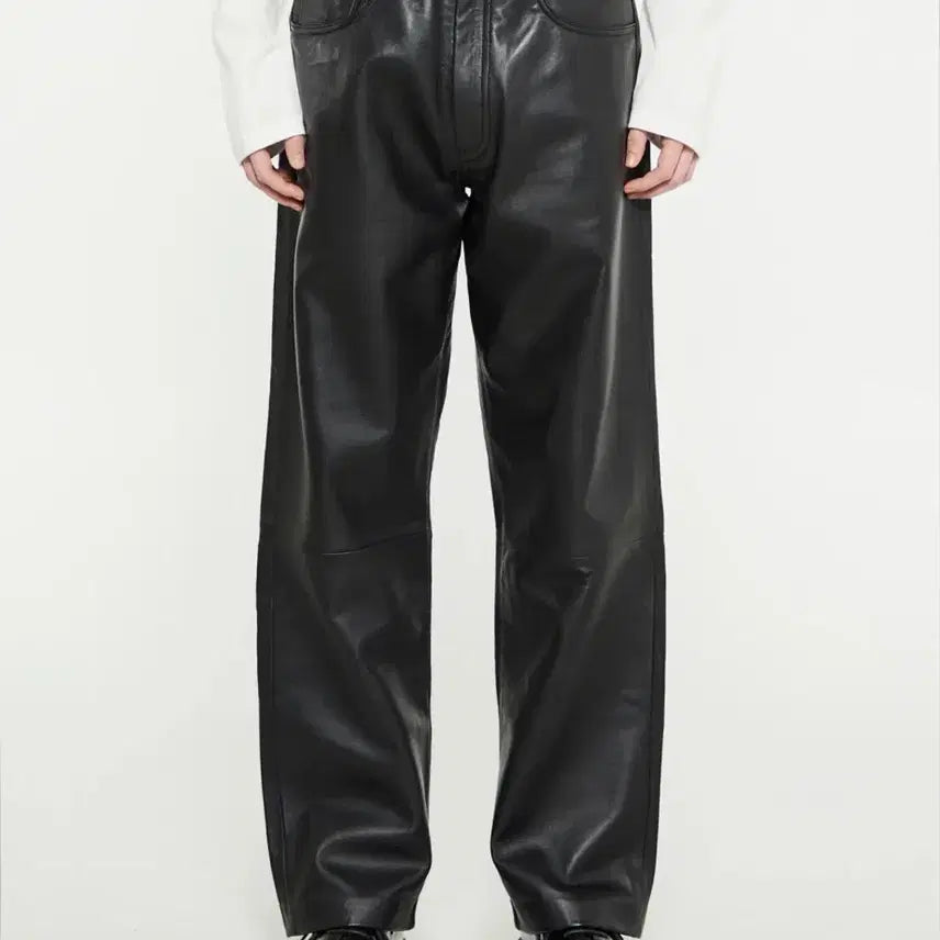 [BUNJANG] Sunflower Twist Leather Pants / 선플라워 트위스트 레더팬츠