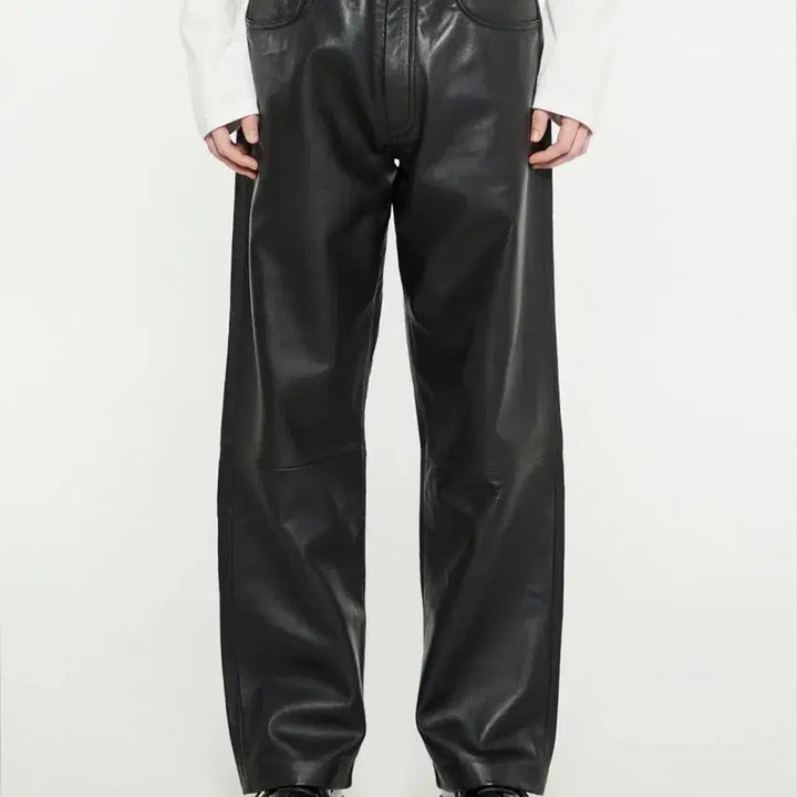 [BUNJANG] Sunflower Twist Leather Pants / 선플라워 트위스트 레더팬츠