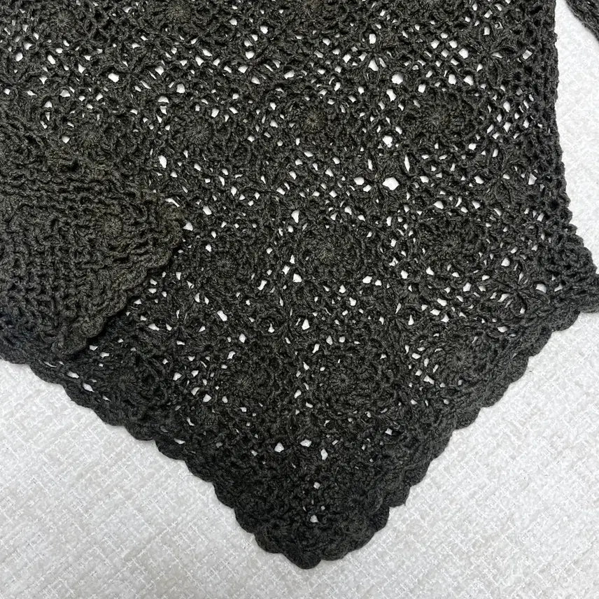 [BUNJANG] Vintage Lace Knit Top / 히피 빈티지 레이스 니트 탑