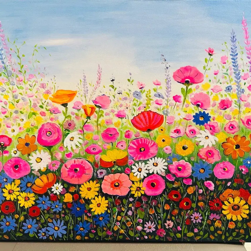 [BUNJANG] Spring Field Acrylic Painting Canvas / 봄의들판(아크릴화캔버스)