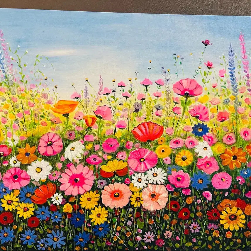 [BUNJANG] Spring Field Acrylic Painting Canvas / 봄의들판(아크릴화캔버스)
