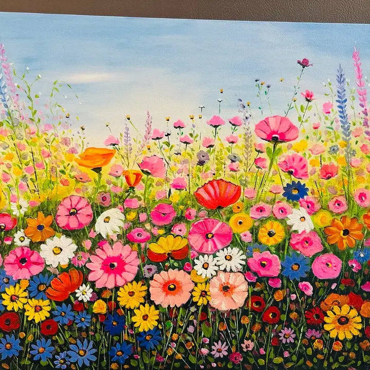 [BUNJANG] Spring Field Acrylic Painting Canvas / 봄의들판(아크릴화캔버스)