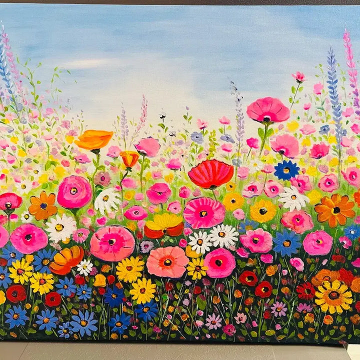 [BUNJANG] Spring Field Acrylic Painting Canvas / 봄의들판(아크릴화캔버스)