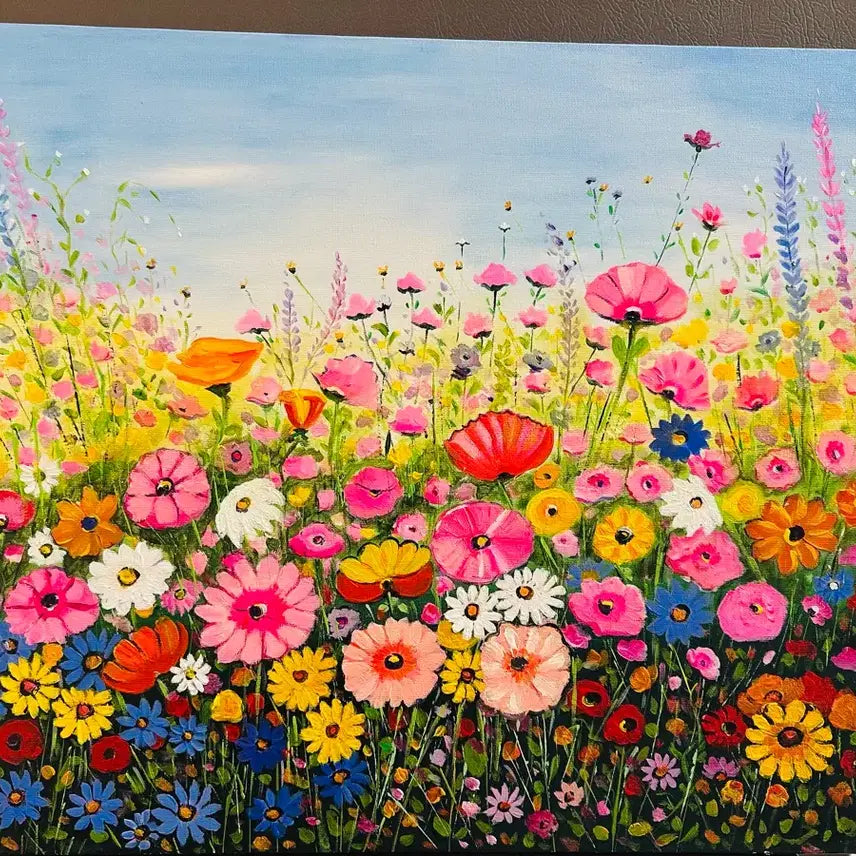 [BUNJANG] Spring Field Acrylic Painting Canvas / 봄의들판(아크릴화캔버스)