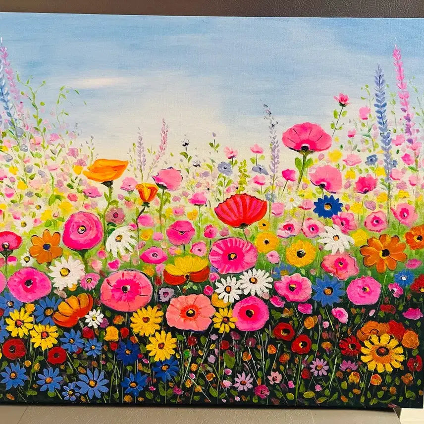 [BUNJANG] Spring Field Acrylic Painting Canvas / 봄의들판(아크릴화캔버스)