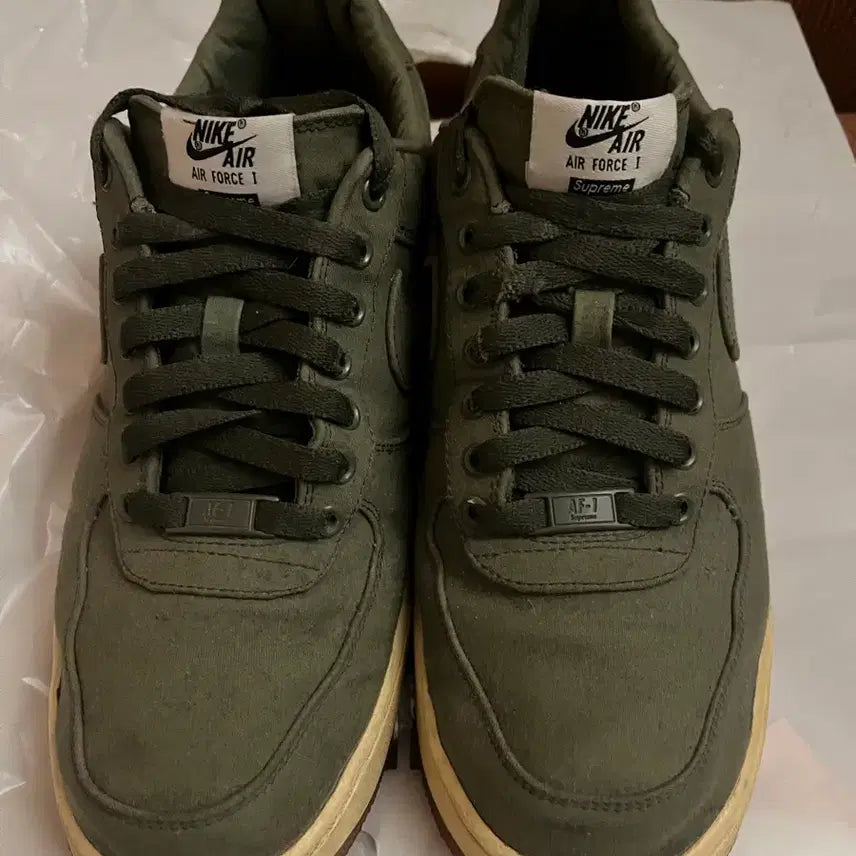[BUNJANG] Supreme Nike Air Force 1 Bundle Set / Supreme 에어포스원 슈프림 두개 일괄