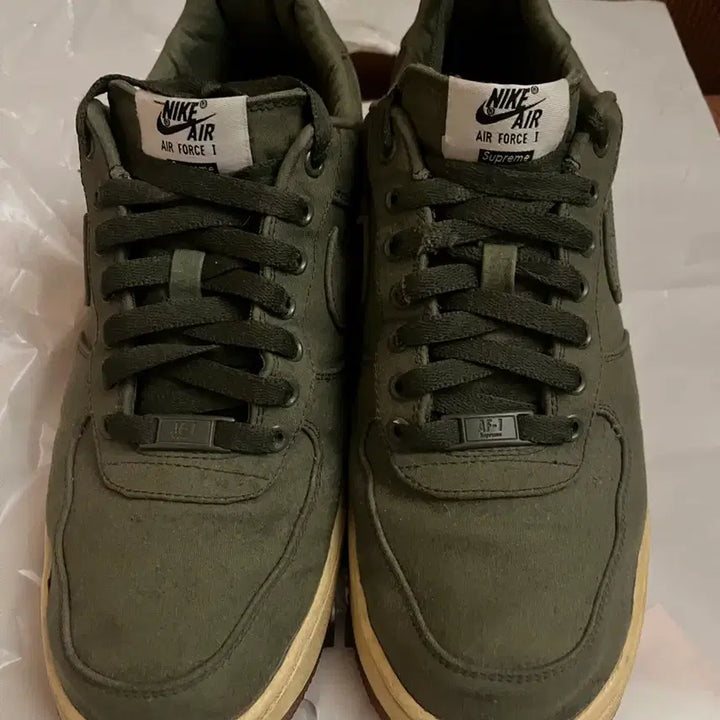 [BUNJANG] Supreme Nike Air Force 1 Bundle Set / Supreme 에어포스원 슈프림 두개 일괄